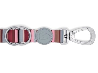 MORSO HONDENRIEM VERSTELBAAR GERECYCLED SKYLINE ROOD / ROZE