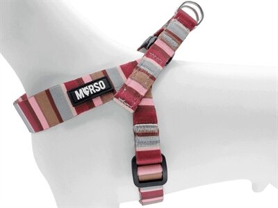 MORSO MINI HONDENTUIG VERSTELBAAR GERECYCLED SKYLINE ROOD / ROZE