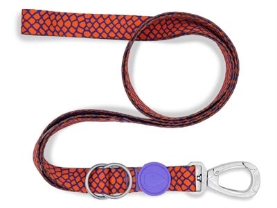 MORSO HONDENRIEM VERSTELBAAR GERECYCLED URBAN LIZARD ROOD