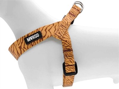 MORSO MINI HONDENTUIG VERSTELBAAR GERECYCLED JUNGLE DRUM ORANJE