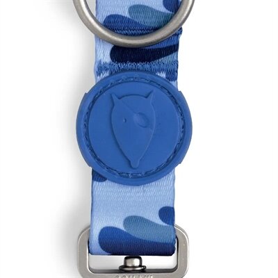 MORSO HONDENRIEM VERSTELBAAR GERECYCLED SPLASH BLAUW
