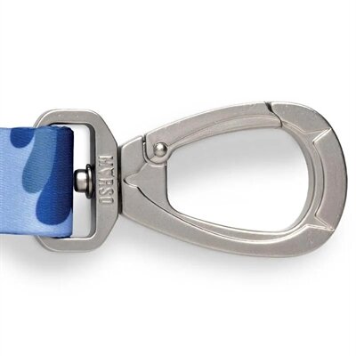 MORSO HONDENRIEM VERSTELBAAR GERECYCLED SPLASH BLAUW
