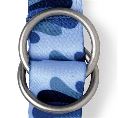 MORSO HONDENRIEM VERSTELBAAR GERECYCLED SPLASH BLAUW