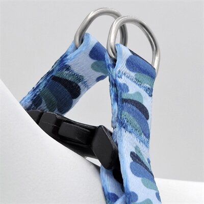 MORSO MINI HONDENTUIG VERSTELBAAR GERECYCLED SPLASH BLAUW