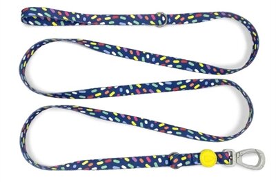 MORSO HONDENRIEM VERSTELBAAR GERECYCLED COLOR INVADERS PAARS