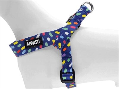 MORSO MINI HONDENTUIG VERSTELBAAR GERECYCLED COLOR INVADERS PAARS