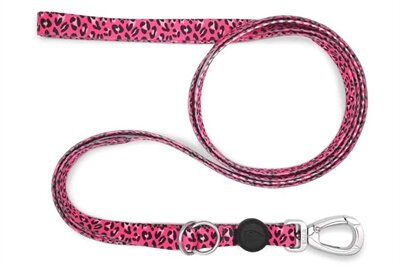 MORSO HONDENRIEM VERSTELBAAR GERECYCLED BUBBLE LEO ROZE