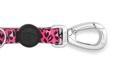 MORSO HONDENRIEM VERSTELBAAR GERECYCLED BUBBLE LEO ROZE