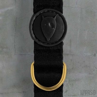 MORSO HALSBAND HOND GERECYCLED GOLD CAVIAR GOUD