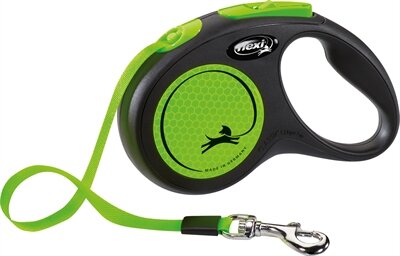 FLEXI ROLLIJN NEW CLASSIC NEON TAPE ZWART / GROEN