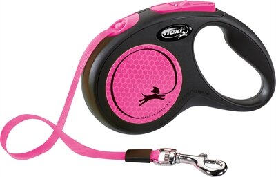 FLEXI ROLLIJN NEW CLASSIC NEON TAPE ZWART / ROZE