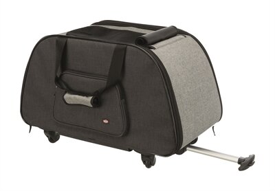 TRIXIE REISMAND TROLLEY ZWART / LICHTGRIJS