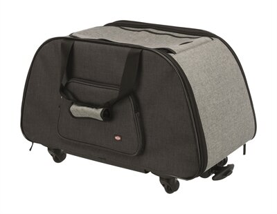 TRIXIE REISMAND TROLLEY ZWART / LICHTGRIJS