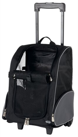 TRIXIE REISMAND TROLLEY ZWART / GRIJS