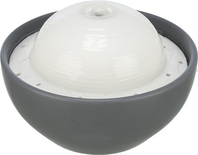 TRIXIE VITAL DOME DRINKFONTEIN KERAMIEK GRIJS / WIT