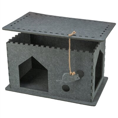 TRIXIE KATTENMAND HUIS LENE VILT GRIJS