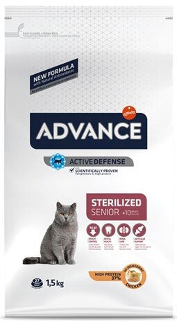 ADVANCE CAT STERILIZED SENSITIVE SENIOR 10+