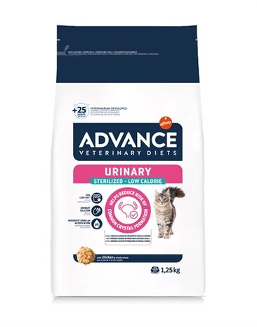 ADVANCE VETERINARY DIET CAT URINARY STERILIZED MINDER CALORIE&Euml;N