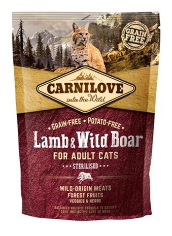 CARNILOVE LAMB / WILD BOAR STERILISED