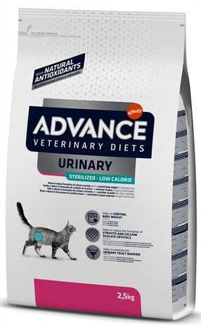 ADVANCE VETERINARY DIET CAT URINARY STERILIZED MINDER CALORIE&Euml;N