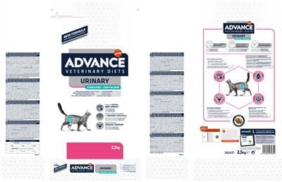 ADVANCE VETERINARY DIET CAT URINARY STERILIZED MINDER CALORIE&Euml;N
