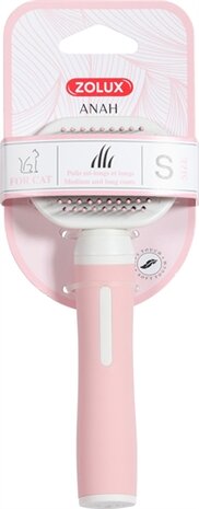 ZOLUX ANAH SLICKERBORSTEL SOFT ROZE / WIT