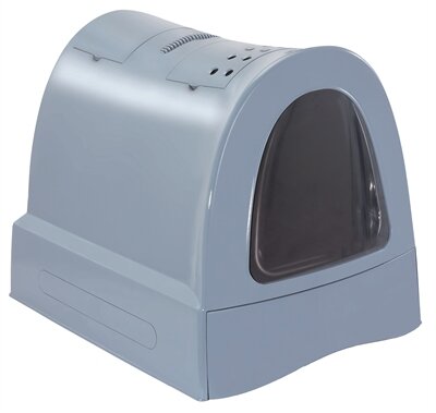 IMAC KATTENBAK ZUMA MET SCHUIFLADE BLAUW