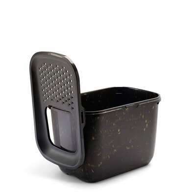 SAVIC KATTENBAK HOP IN MARBLE ZWART / GOUD
