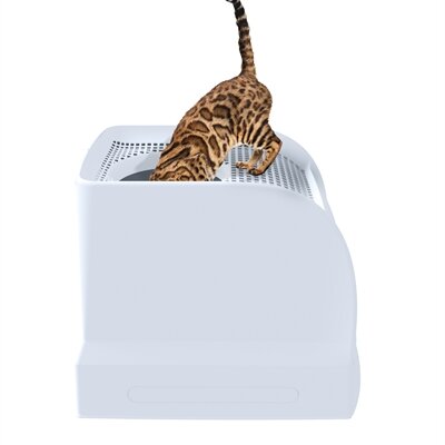 IMAC KATTENBAK FRIDA MET LADE LICHTBLAUW