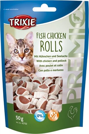 TRIXIE PREMIO FISH CHICKEN ROLLS