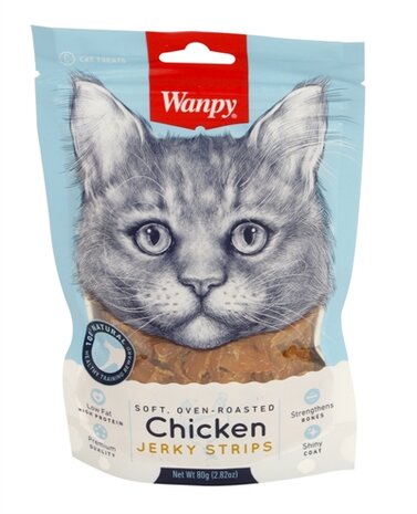 WANPY SOFT OVEN-ROASTED CHICKEN JERKY STRIPS