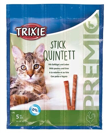 TRIXIE PREMIO STICK QUINTET GEVOGELTE / LEVER