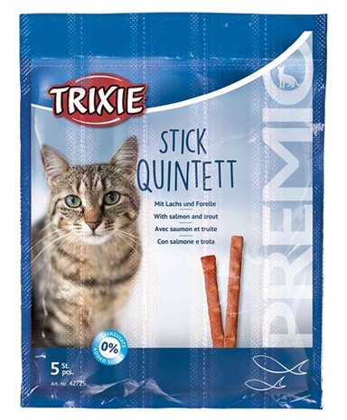 TRIXIE PREMIO STICK QUINTETT ZALM / FOREL
