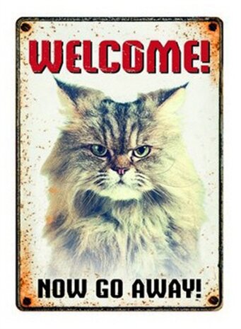 PLENTY GIFTS WAAKBORD BLIK GRUMPY CAT