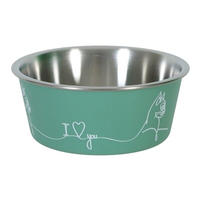 ZOLUX LOVE VOERBAK KAT GROEN