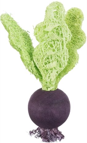 TRIXIE SPEELBAL SET BIET / AARDBEI HOUT / LOOFAH