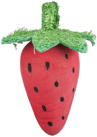 TRIXIE SPEELBAL SET BIET / AARDBEI HOUT / LOOFAH