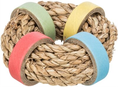TRIXIE ZEEGRAS RING MET PAPIEREN RINGEN NATUREL
