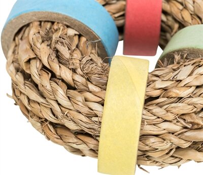 TRIXIE ZEEGRAS RING MET PAPIEREN RINGEN NATUREL
