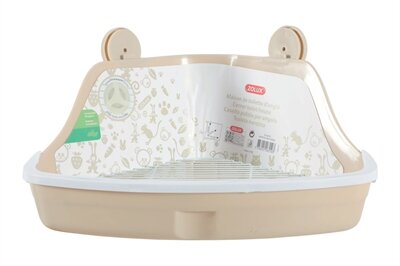 ZOLUX HOEKTOILET KNAAGDIER BEIGE