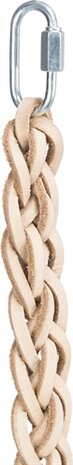 TRIXIE SPEELGOED VETERS LEER MET HOUTEN KRALEN NATUREL