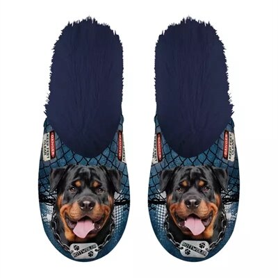 PANTOFFEL ROTTWEILER DONKERBLAUW