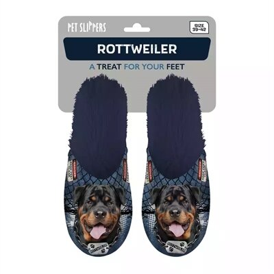 PANTOFFEL ROTTWEILER DONKERBLAUW