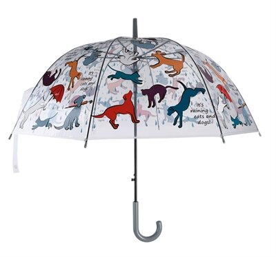 PARAPLU CATS AND DOGS TRANSPARANT